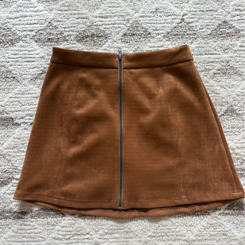 Jack by BB Dakota Camel Suede Skirt